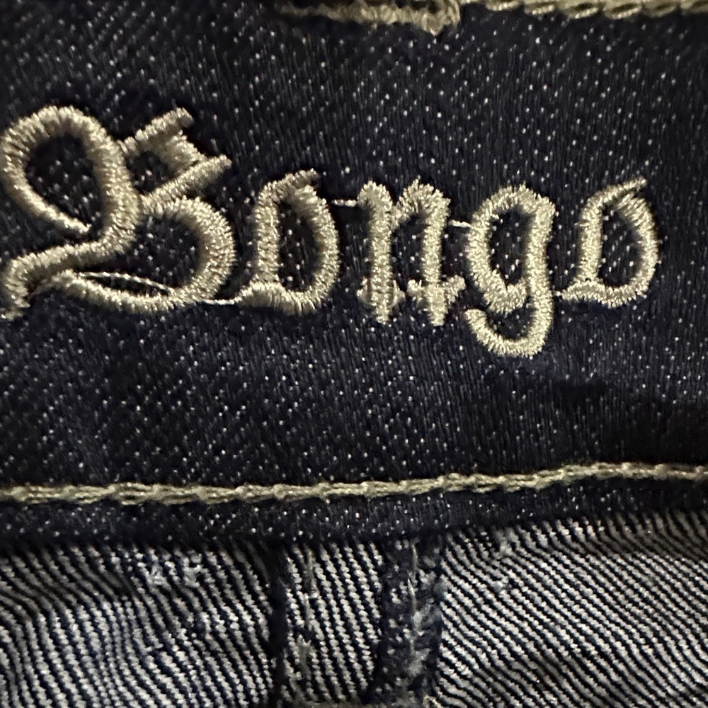 BONGO Ladies Y2K Dark Denim Midi- Skirt Feminine Flattering Sz 1 NWOT - Picture 6 of 9